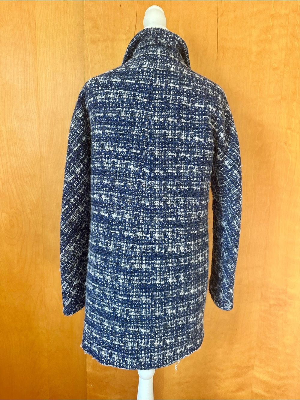 J. Crew Navy and White Pea Coat - Picture 3 of 11